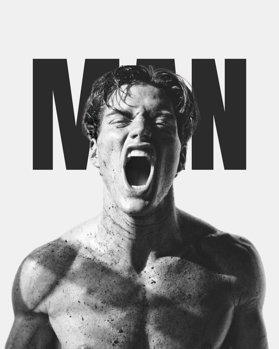 Man shouting - breaking free from mental chaos