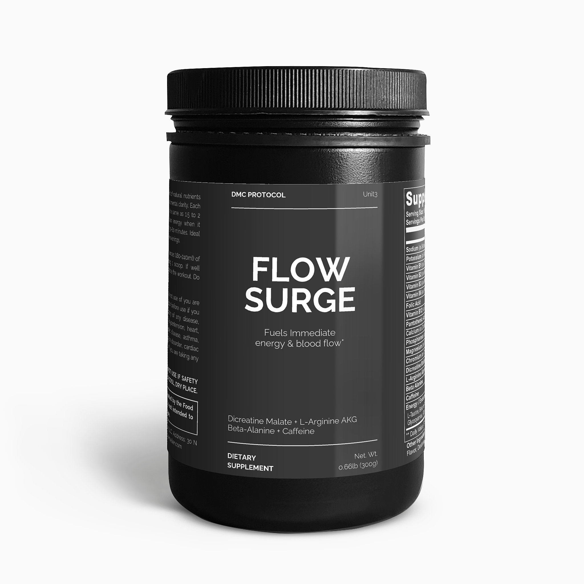 Flow Surge Supplement Container